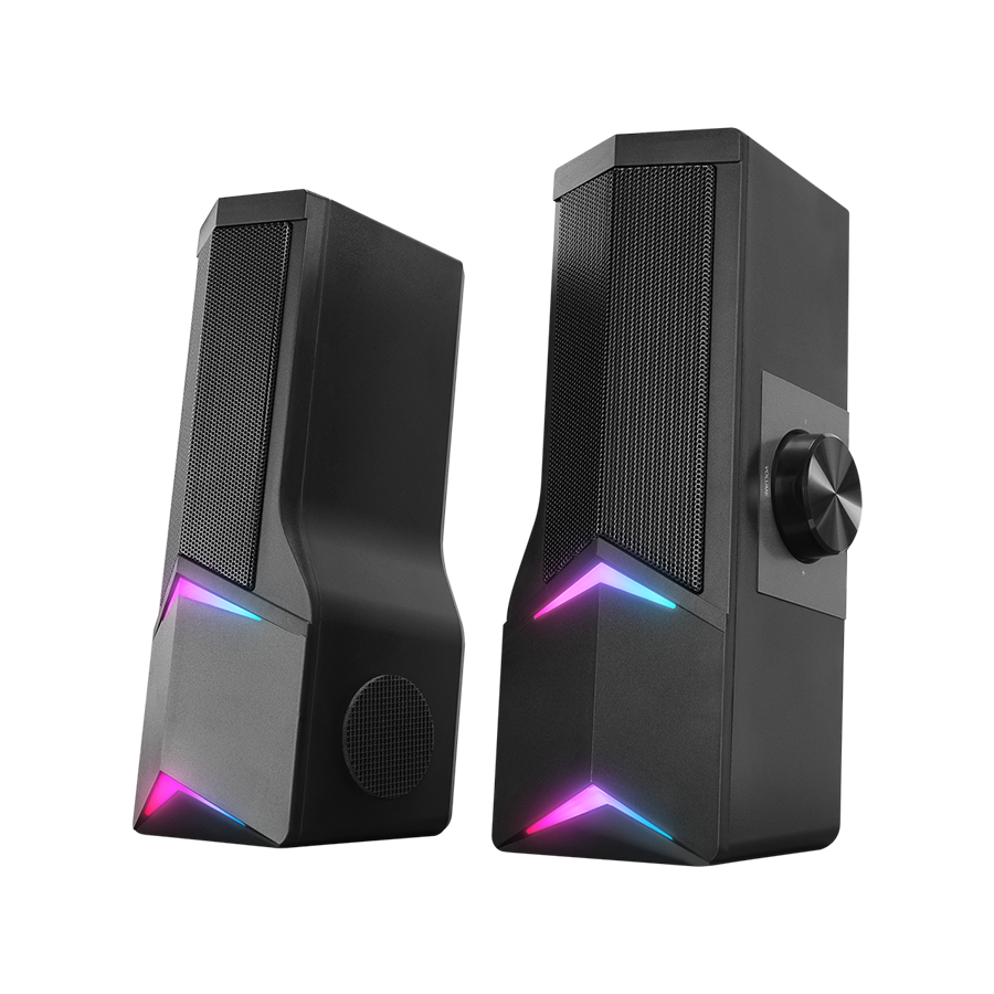 0131102_zvucnici-20-gaming-rampage-elegant-x10-20-rms-bluetooth-3w2-rgb-illuminated-multimedia-usb-5v-45db-g-1 Zvučnici 2.0 gaming RAMPAGE Elegant X10 2.0 Rms - Image 1