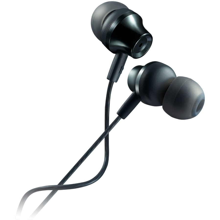 CANYON Stereo earphones with microphone, metallic