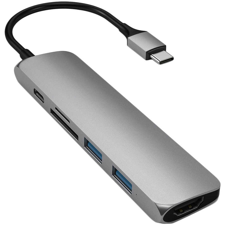 SATECHI Type-C Slim Multiport Adapter V2 Space