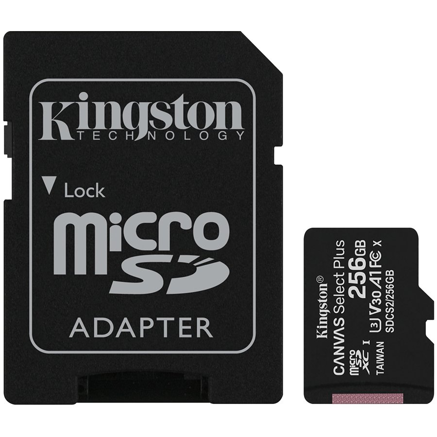 Kingston 256GB micSDXC Canvas Select Plus 100R A1