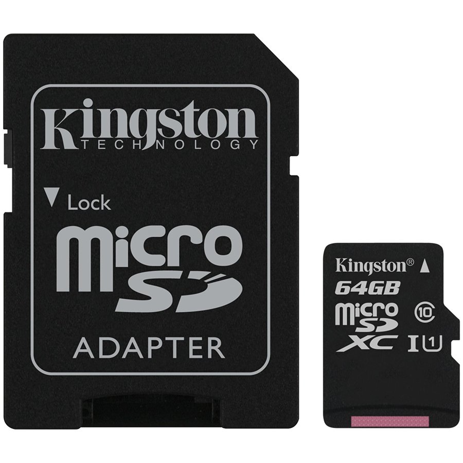 Kingston 64GB micSDXC Canvas Select Plus 100R A1