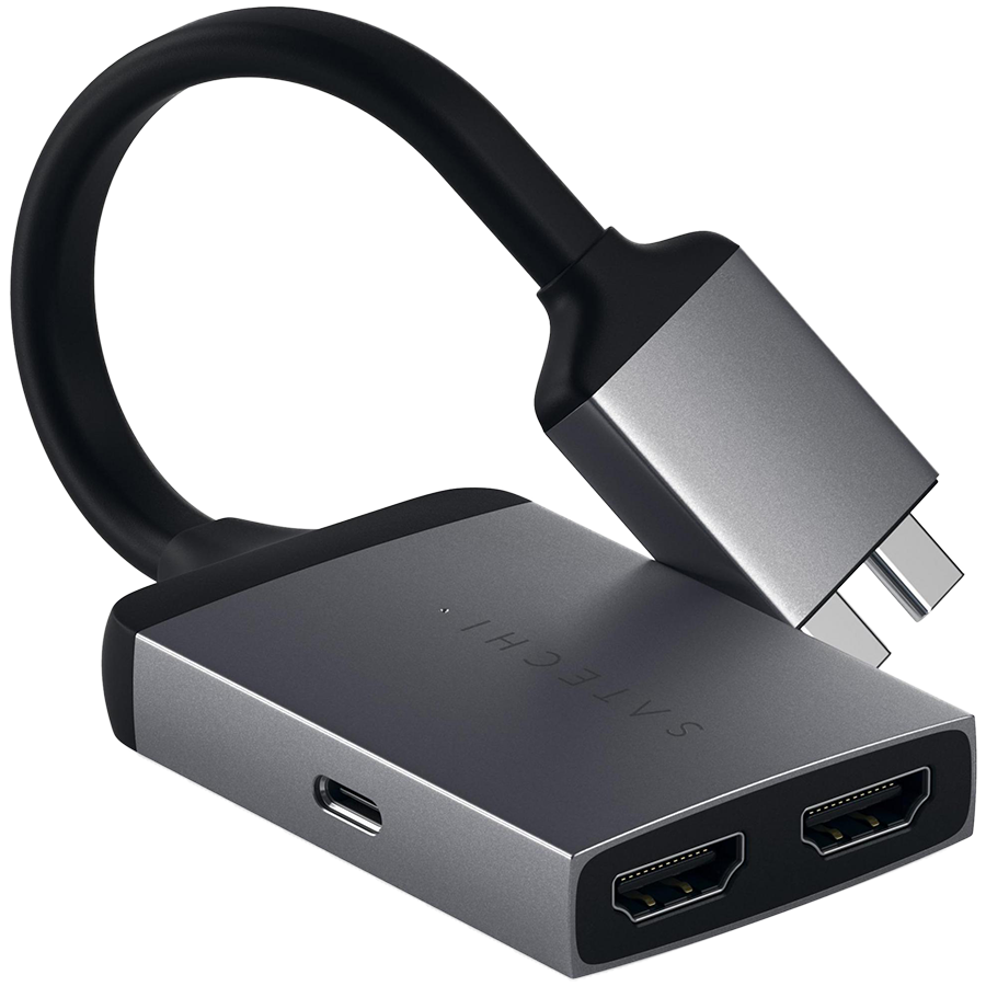 Satechi Type-C Dual HDMI Adapter - Space Grey