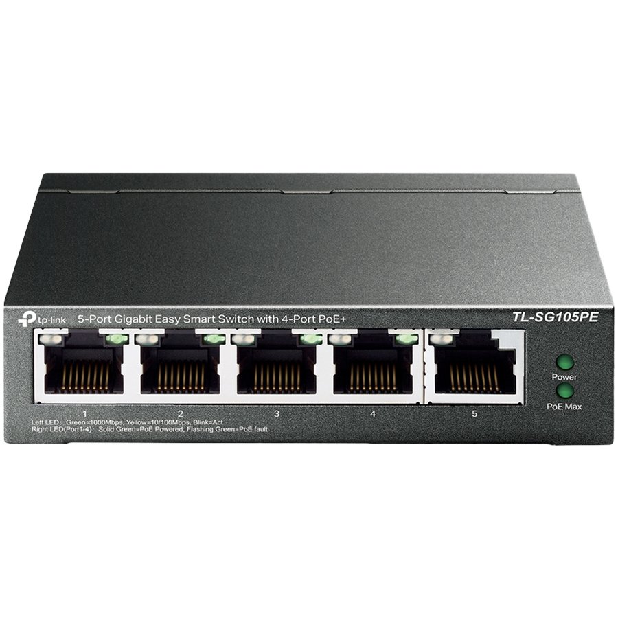 5-Port Gigabit Easy Smart Switch with 4-Port