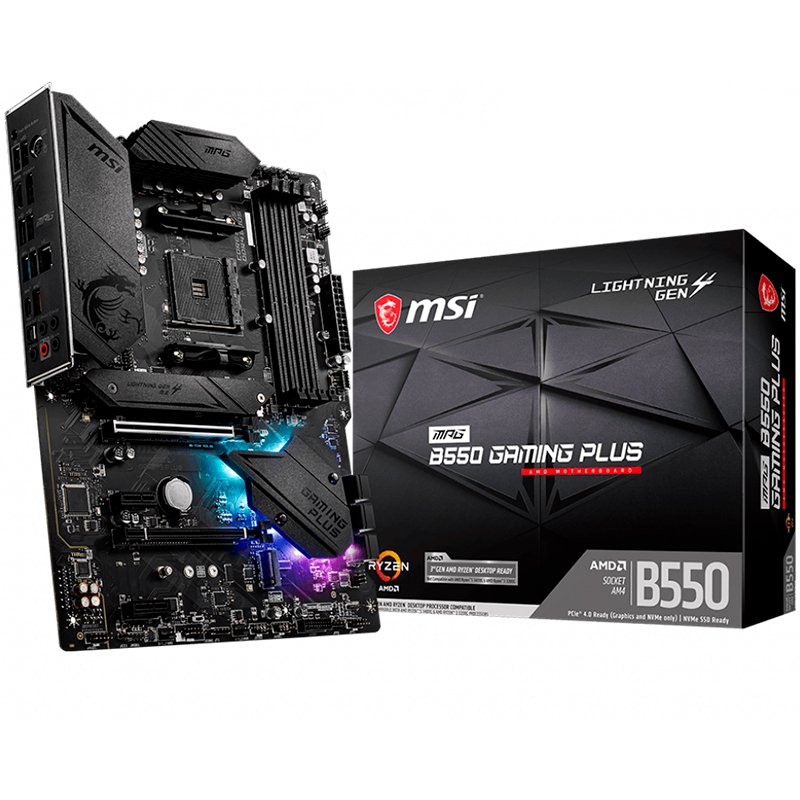 MSI Main Board Desktop MPG B550 GAMING PLUS (AM4