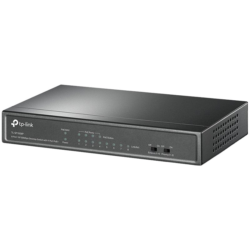 Switch TP-Link Tl-SF1008P, 8-port 10/100Mbps