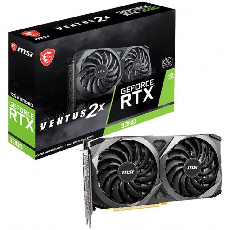 MSI Video Card Nvidia RTX 3060 VENTUS 2X 12G OC