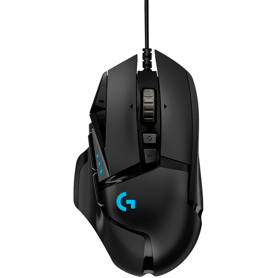 LOGITECH G502 Corded Gaming Mouse - HERO - BLACK