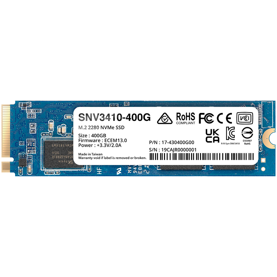 Synology SNV3410 400GB Enterprise NVMe m.2 2280
