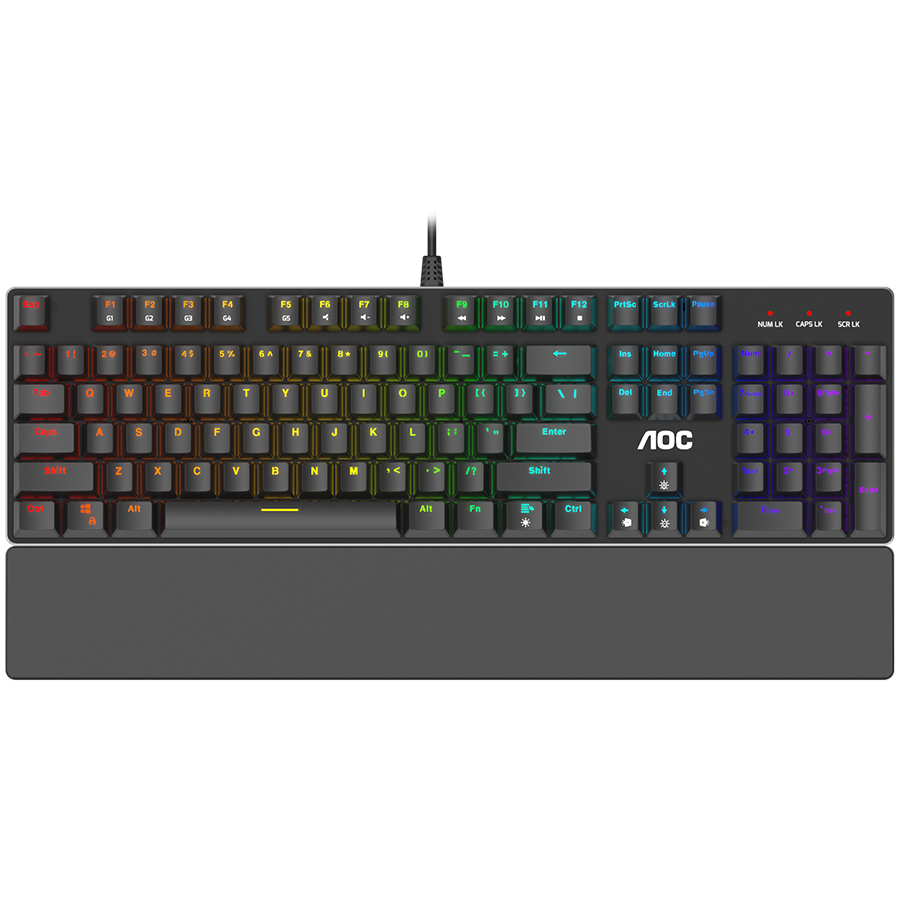 AOC Gaming Keyboard GK500 - RED Full size, OUTEMU