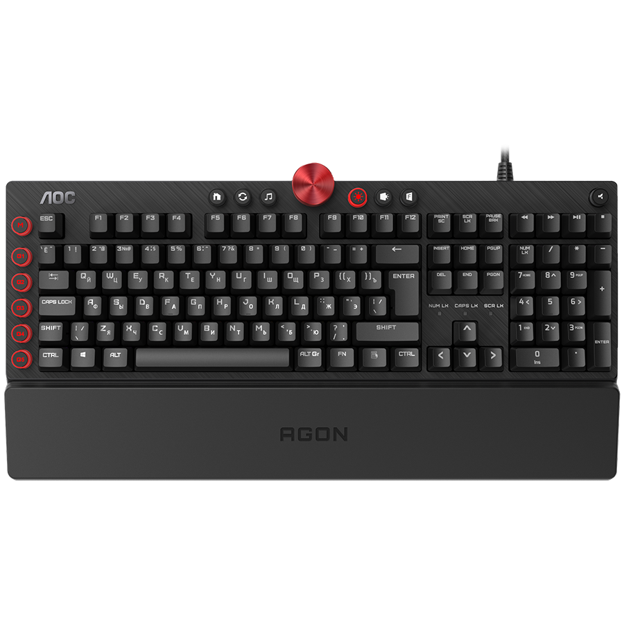 AOC Gaming Keyboard AGK700 - RED Full Size US