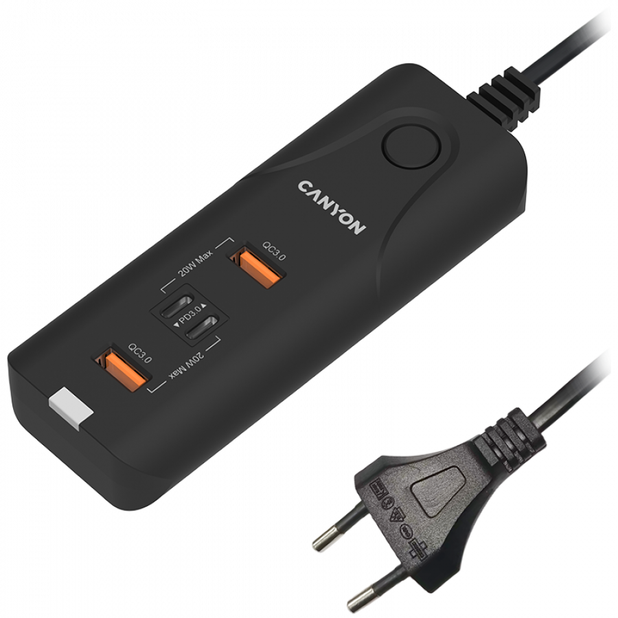 CANYON charger H-10 PD 20W QC 3.0 18W 2USB-A