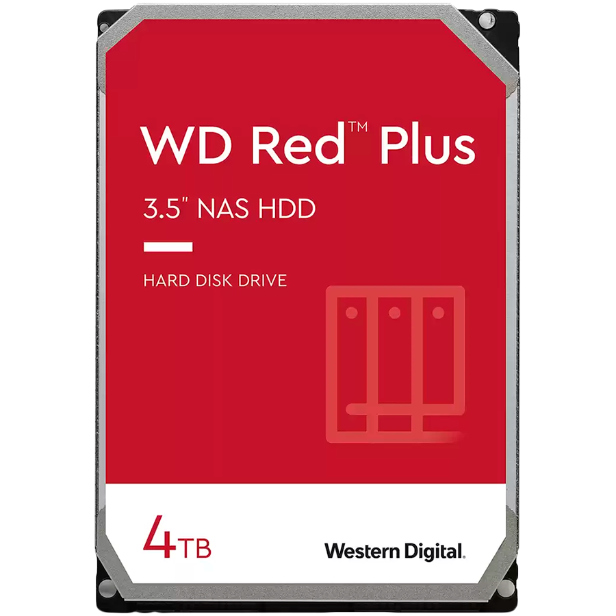 HDD NAS WD Red Plus (3.5'', 4TB, 256MB, 5400 RPM