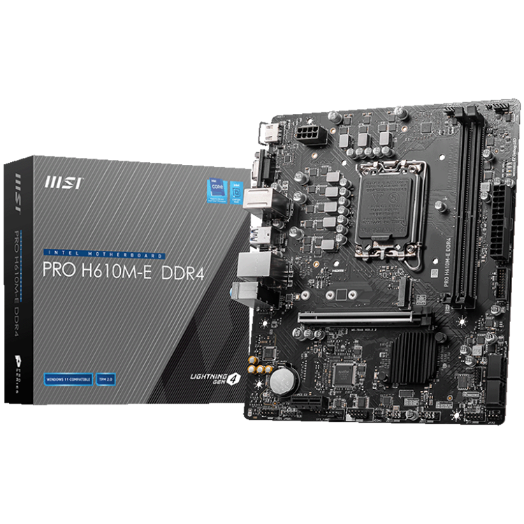 MSI PRO H610M-E DDR4, Micro-ATX, Socket 1700