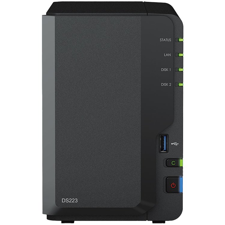 Synology DiskStation DS223, Tower, 2-bays 3.5''