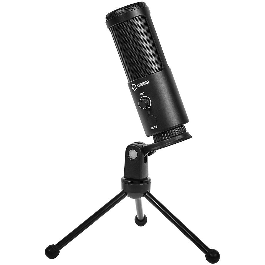 LORGAR Voicer 521, Gaming Microphone, Black, USB