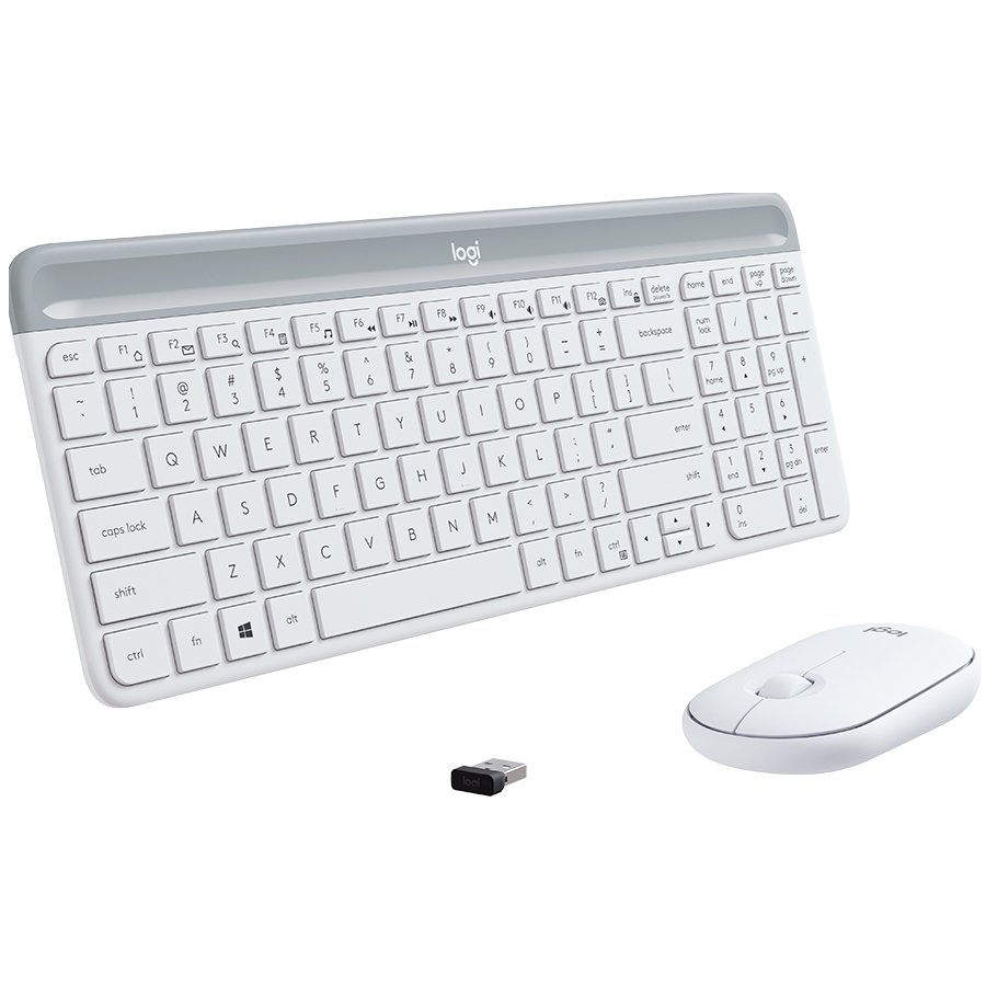 LOGITECH MK470 Slim Wireless Combo - OFF-WHITE