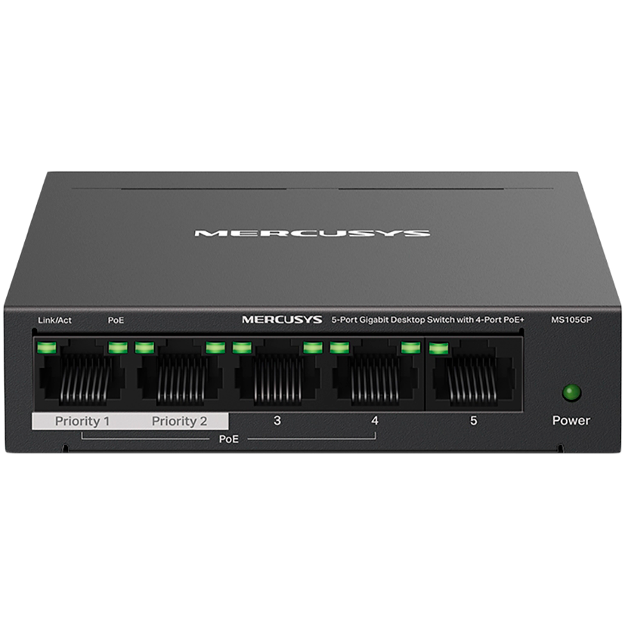 Mercusys MS105GP 5-Port Gigabit Desktop Switch