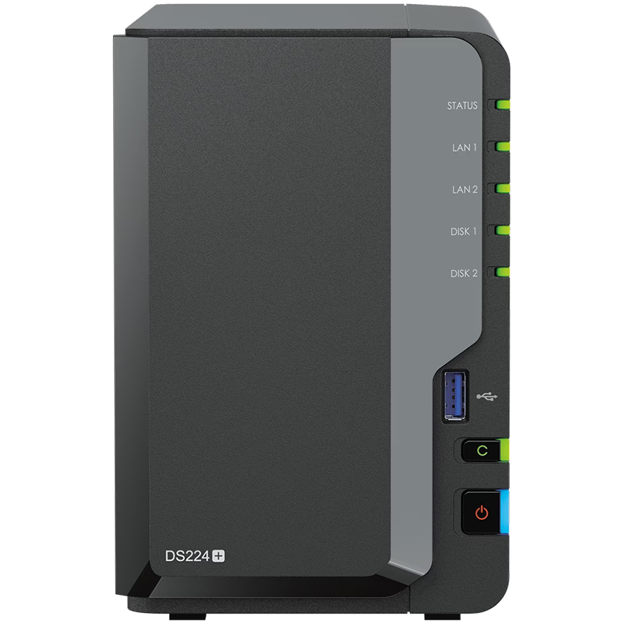 Synology DS224+,Tower, 2-bays 3.5'' SATA HDD/SSD