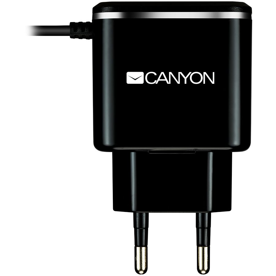CANYON charger H-041 2.1A/USB-A built-in MicroUSB