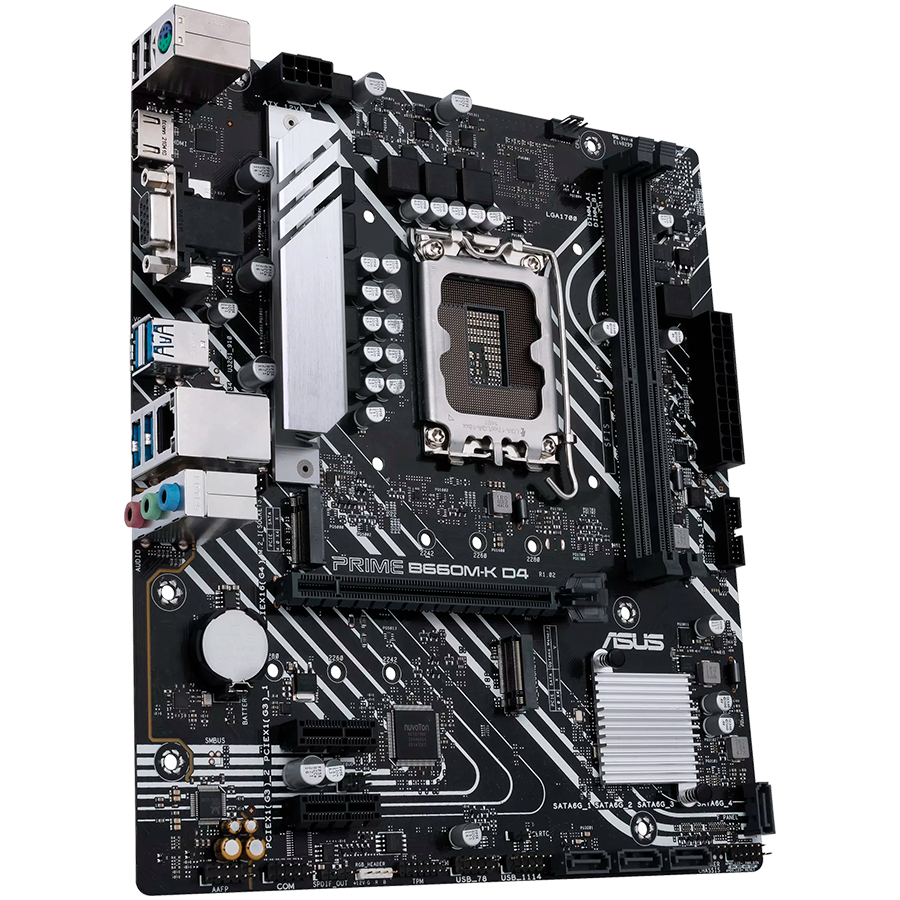 ASUS PRIME B660M-K D4 LGA1700 mATX MB - Intel