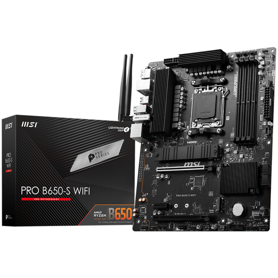 MSI PRO B650-S WIFI, AMD B650, AM5, DDR5, SATA3