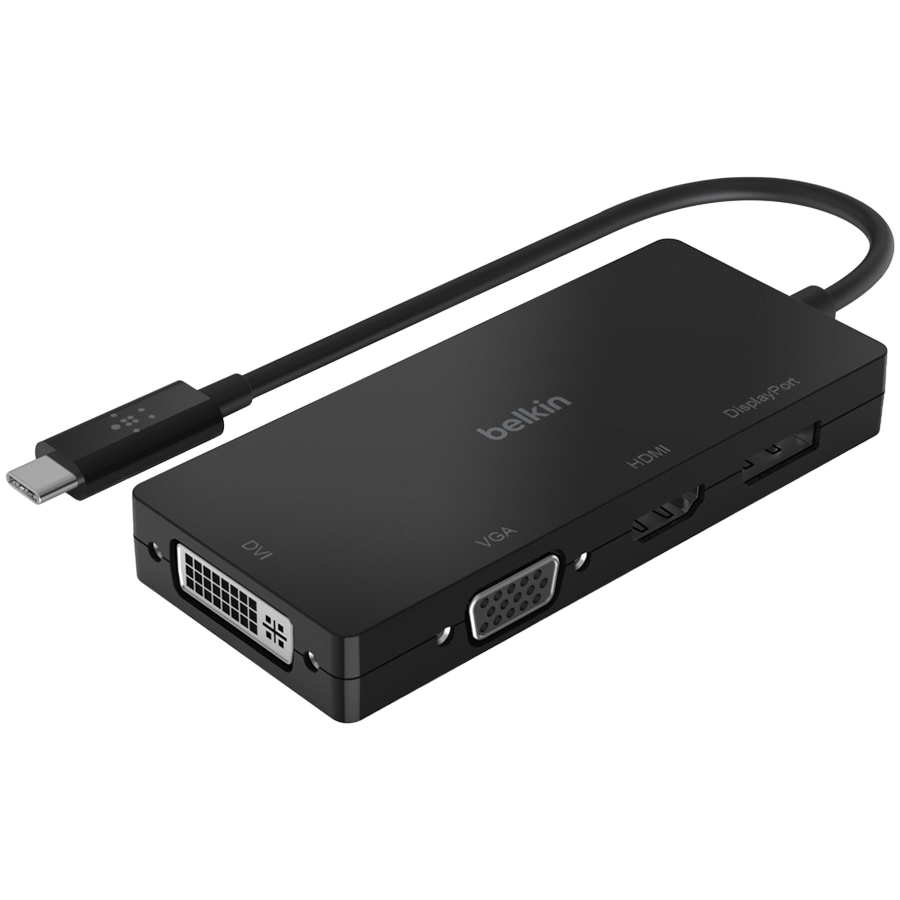 BELKIN ADAPTER, USB-C TO HDMI, VGA, DVI