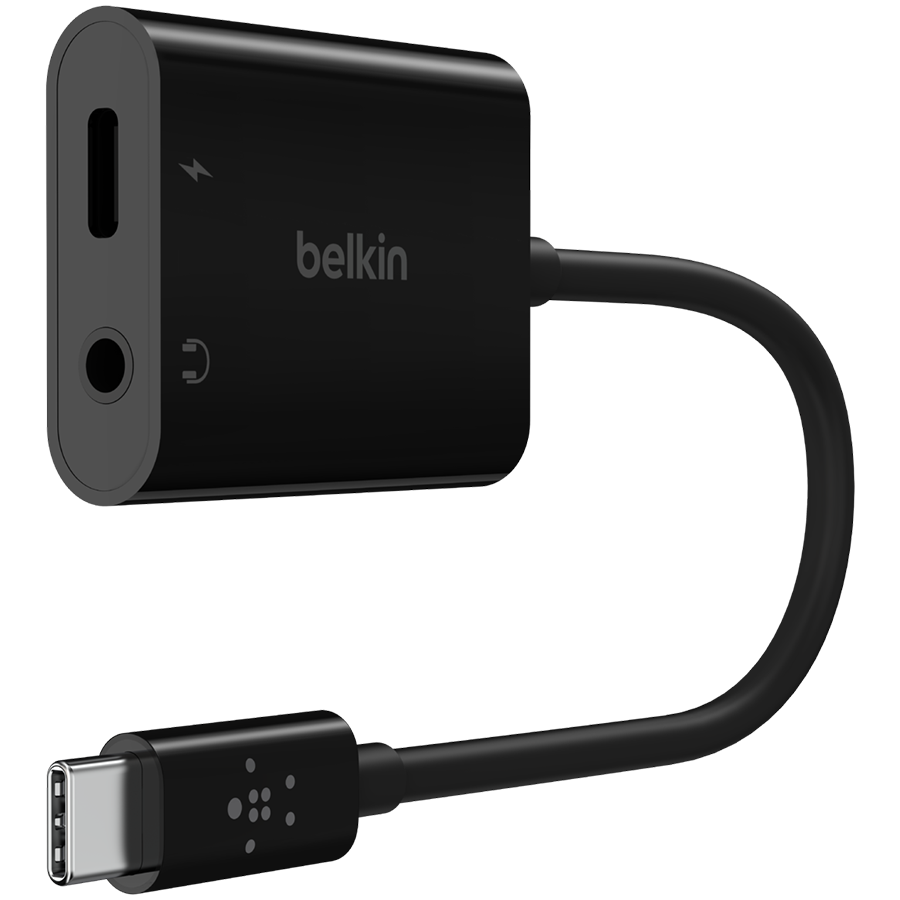 BELKIN 3.5 MM AUDIO + USB-C CHARGE ADAPTER