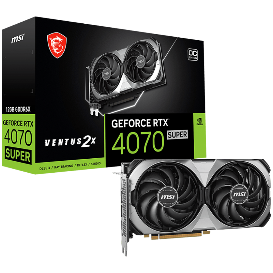 MSI Video Card Nvidia GeForce RTX 4070 SUPER 12G