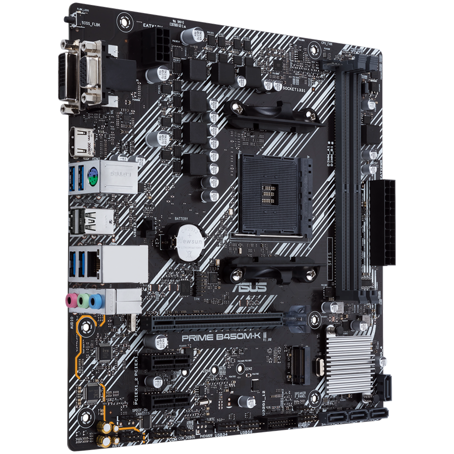 ASUS PRIME B450M-K II AM4 mATX MB - AMD B450
