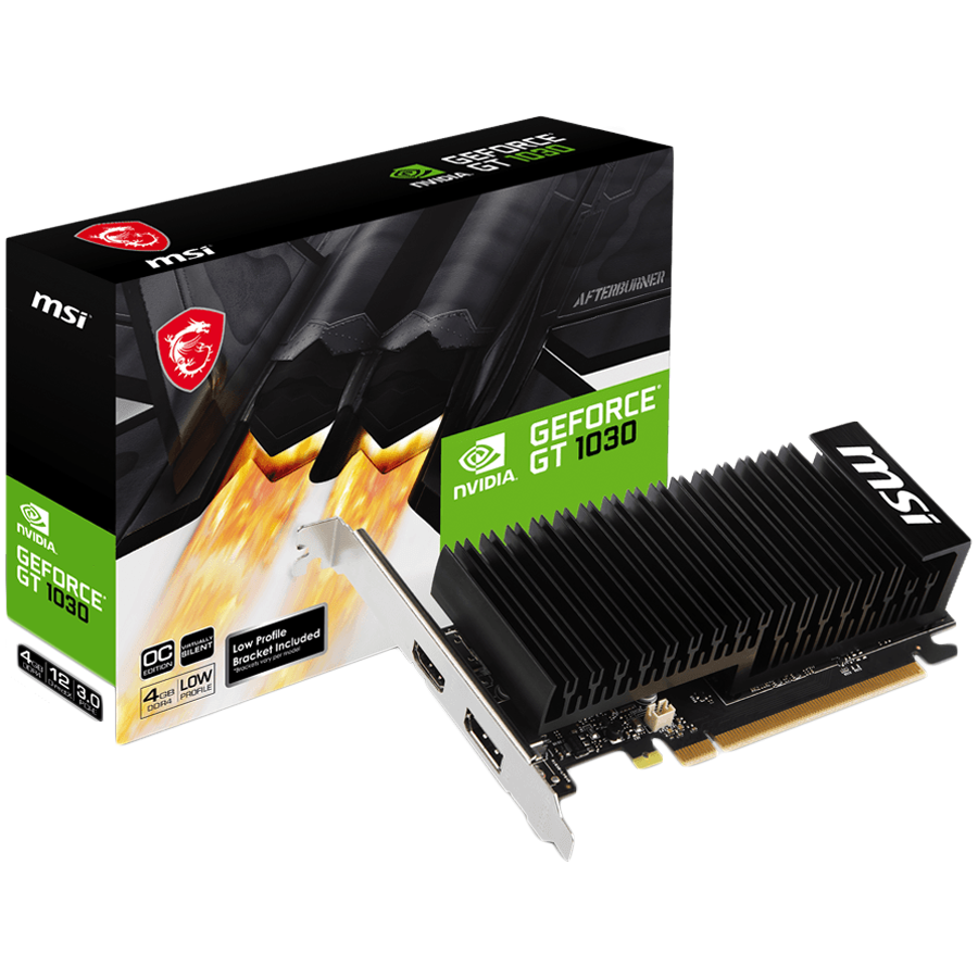 MSI Video Card Nvidia GeForce GT 1030 4GHD4 LP