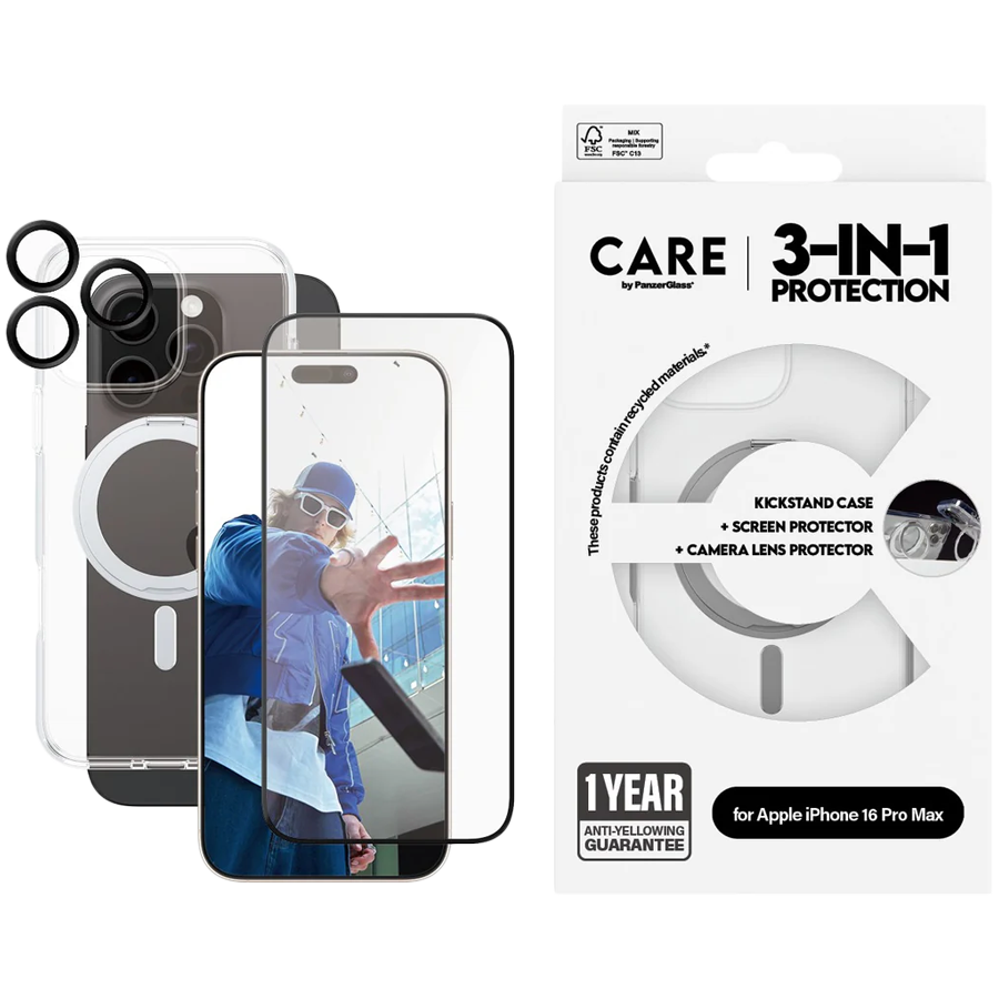 CARE by PanzerGlass Feature 3-in-1 Ceramic Bundle