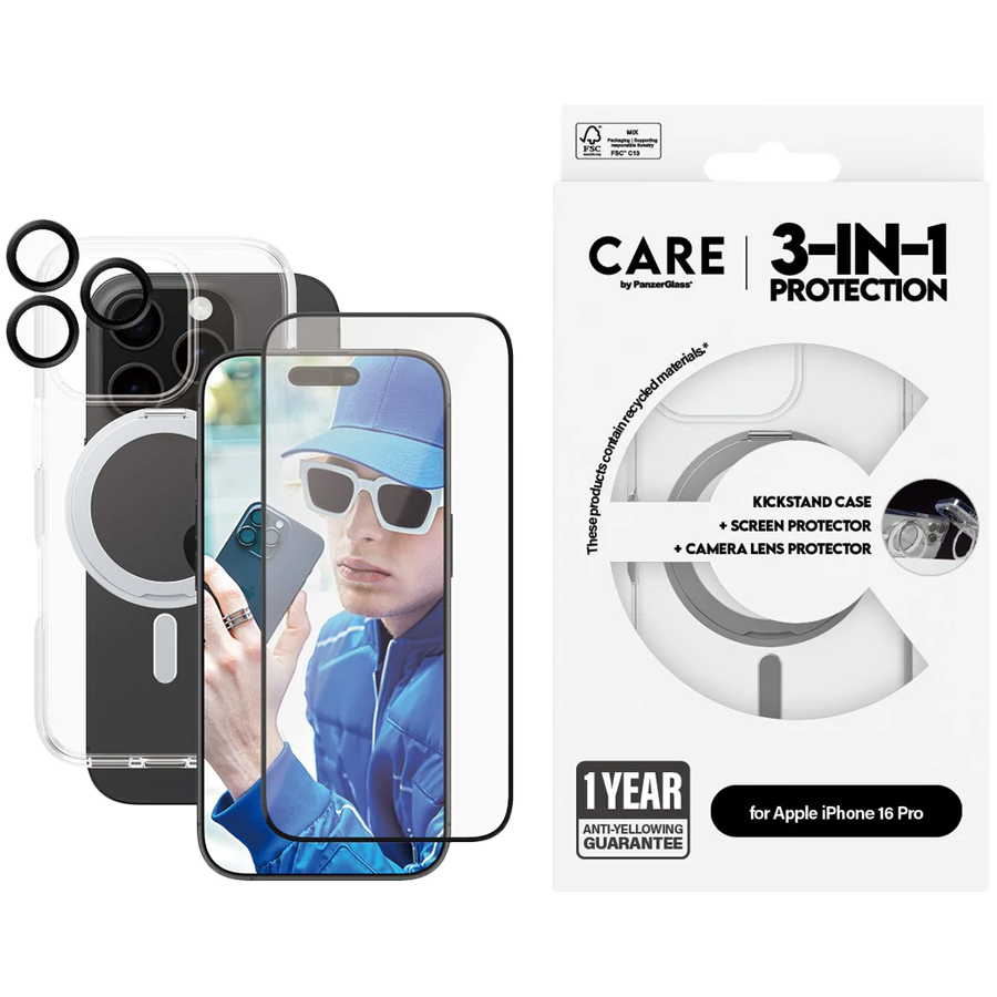 CARE by PanzerGlass Feature 3-in-1 Ceramic Bundle