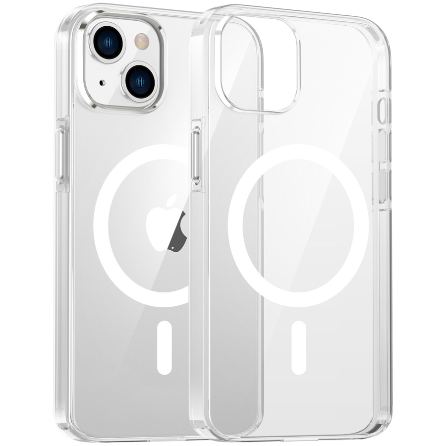Dviced Magsafe iPhone 15 clear case - White