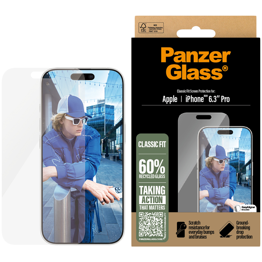 PanzerGlass Screen Protector iPhone 16 Pro  |