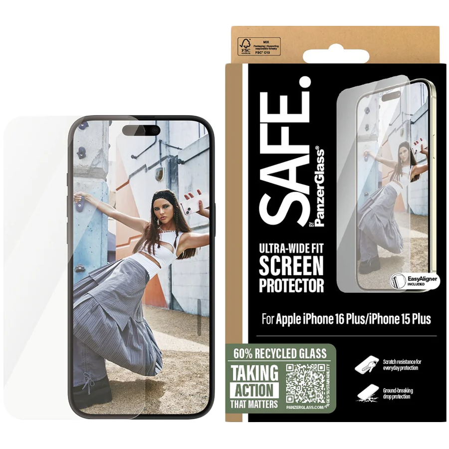 SAFE. by PanzerGlass® Screen Protector iPhone 16