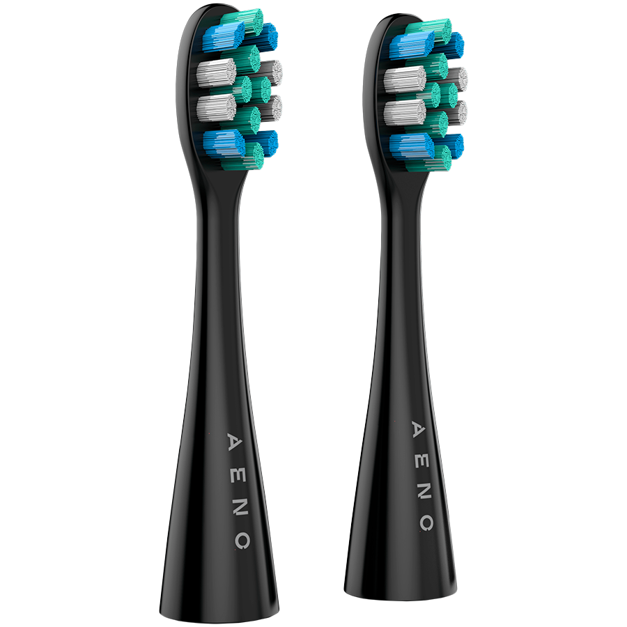 AENO Replacement toothbrush heads, Black, Dupont