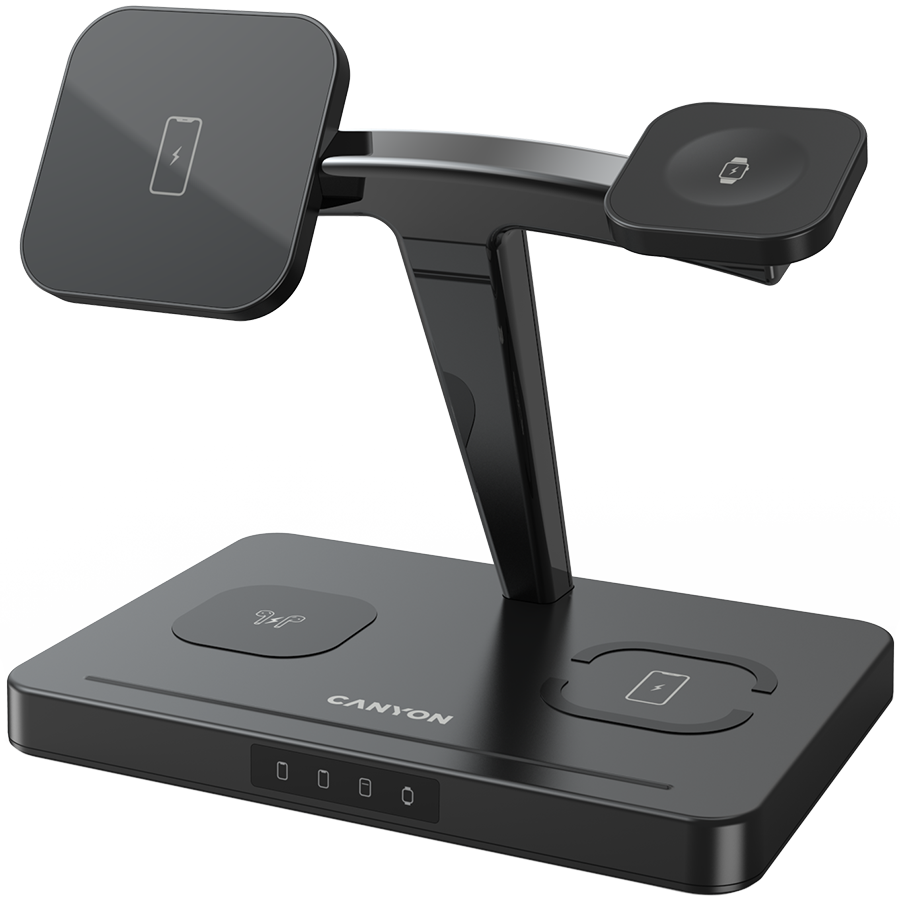 CANYON wireless charger WS-404 15W 4in1 Black