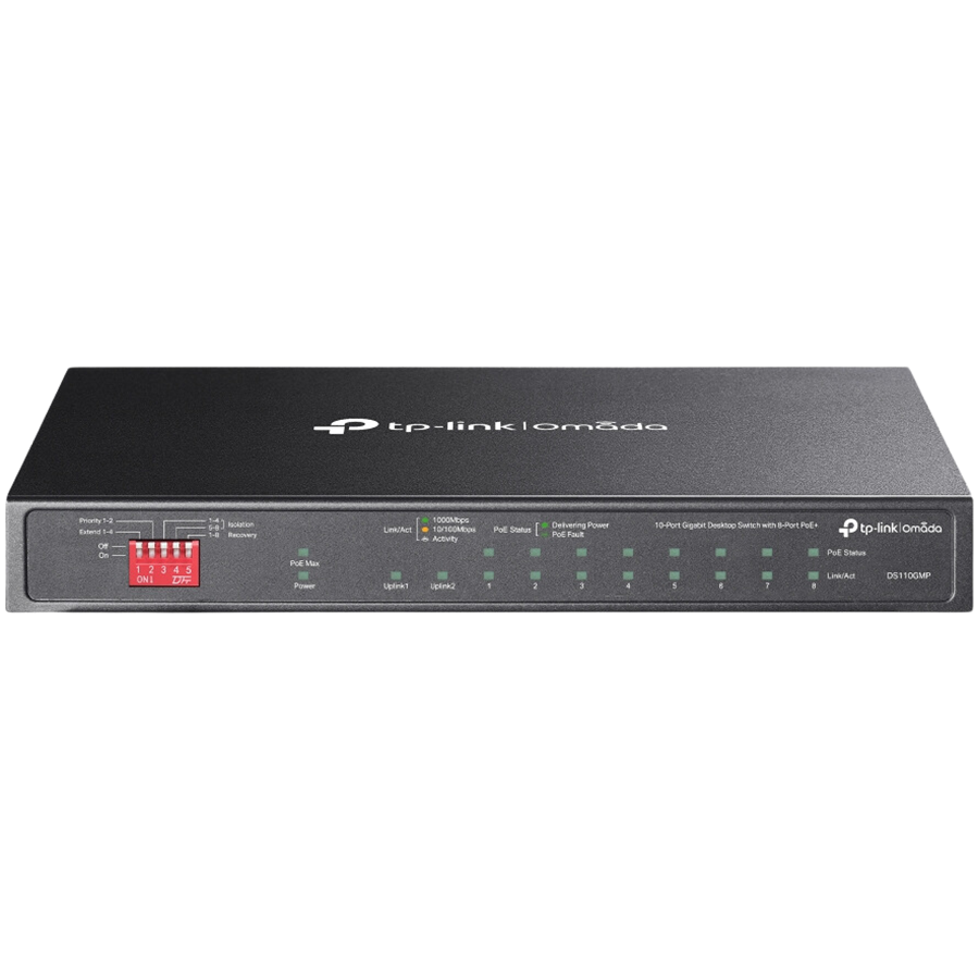 Omada 10-Port Gigabit Desktop Switch with 8-Port
