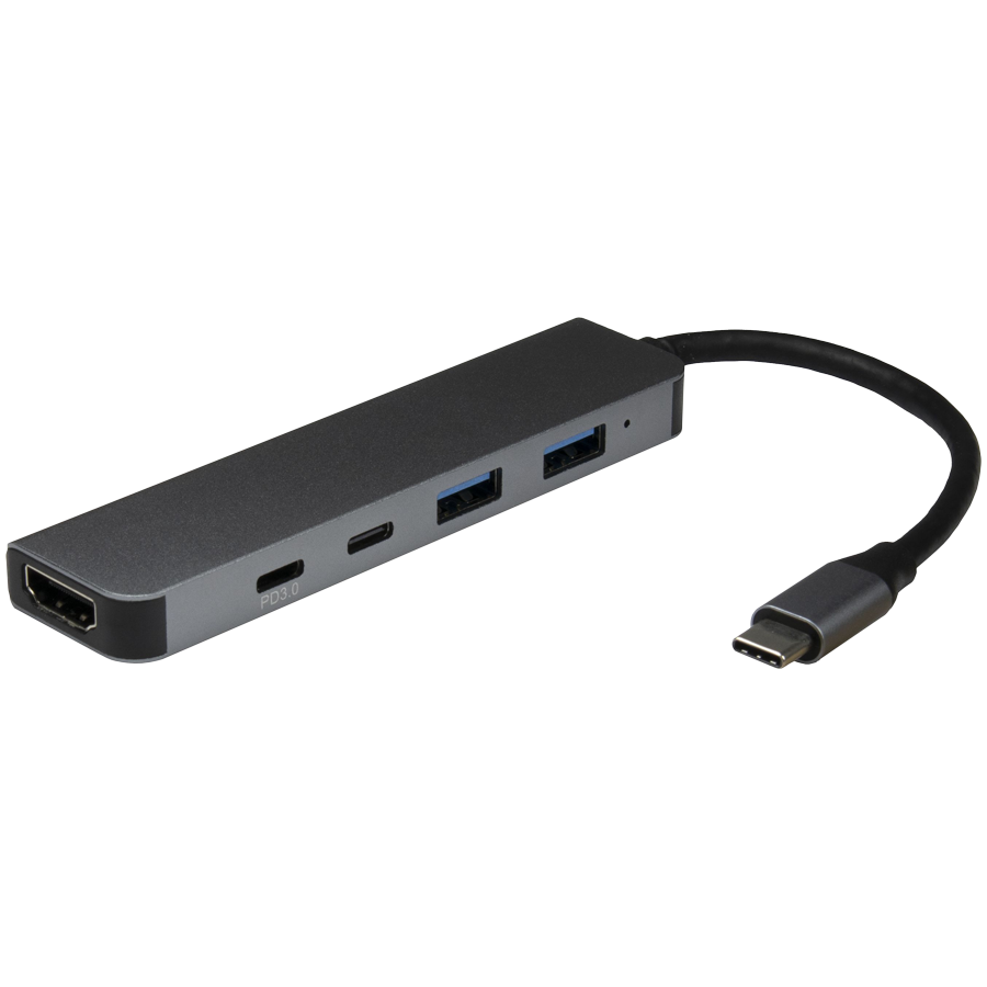 Intertech Argus H-469-01 5in1 Adapter USB Type-C