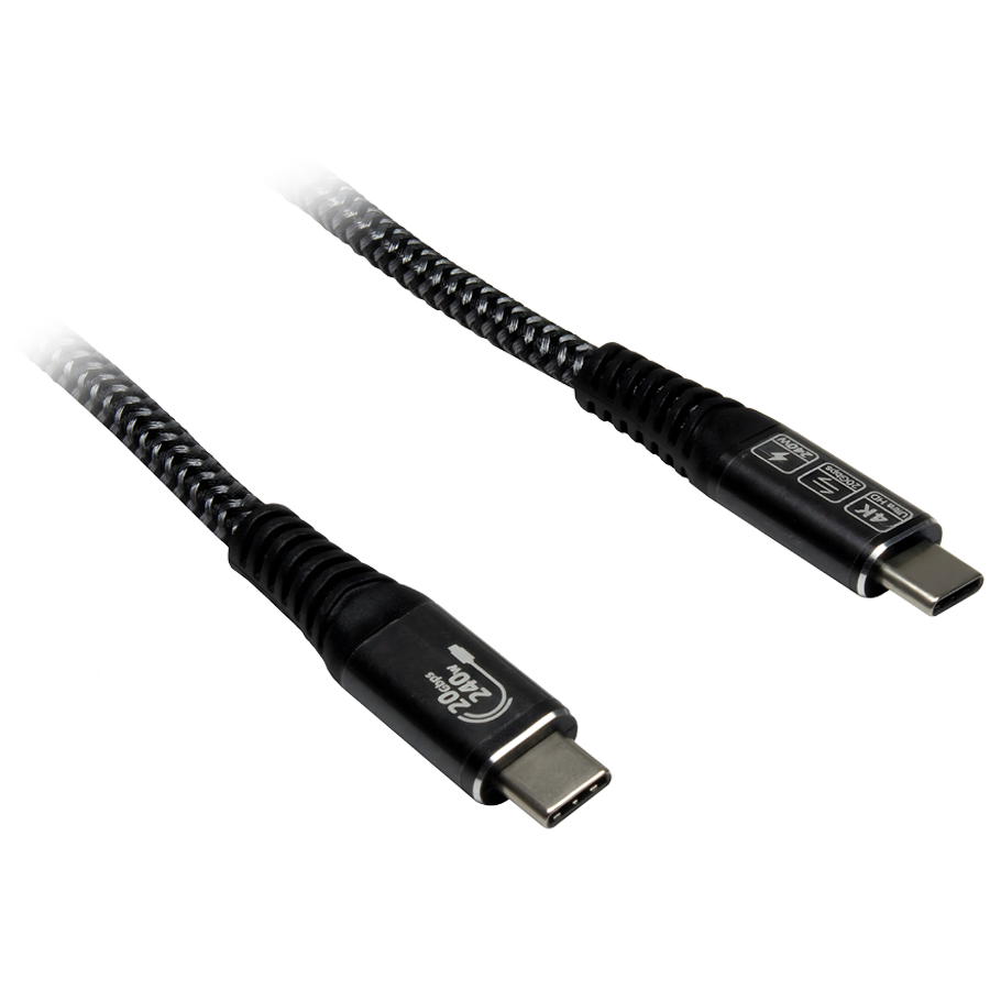 USB C AC Cable USB 3.2 Gen2x2, 240W - 1,5m
