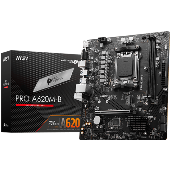 MSI MB Sc AM5 PRO A620M-B, AMD A620, 2xDDR5
