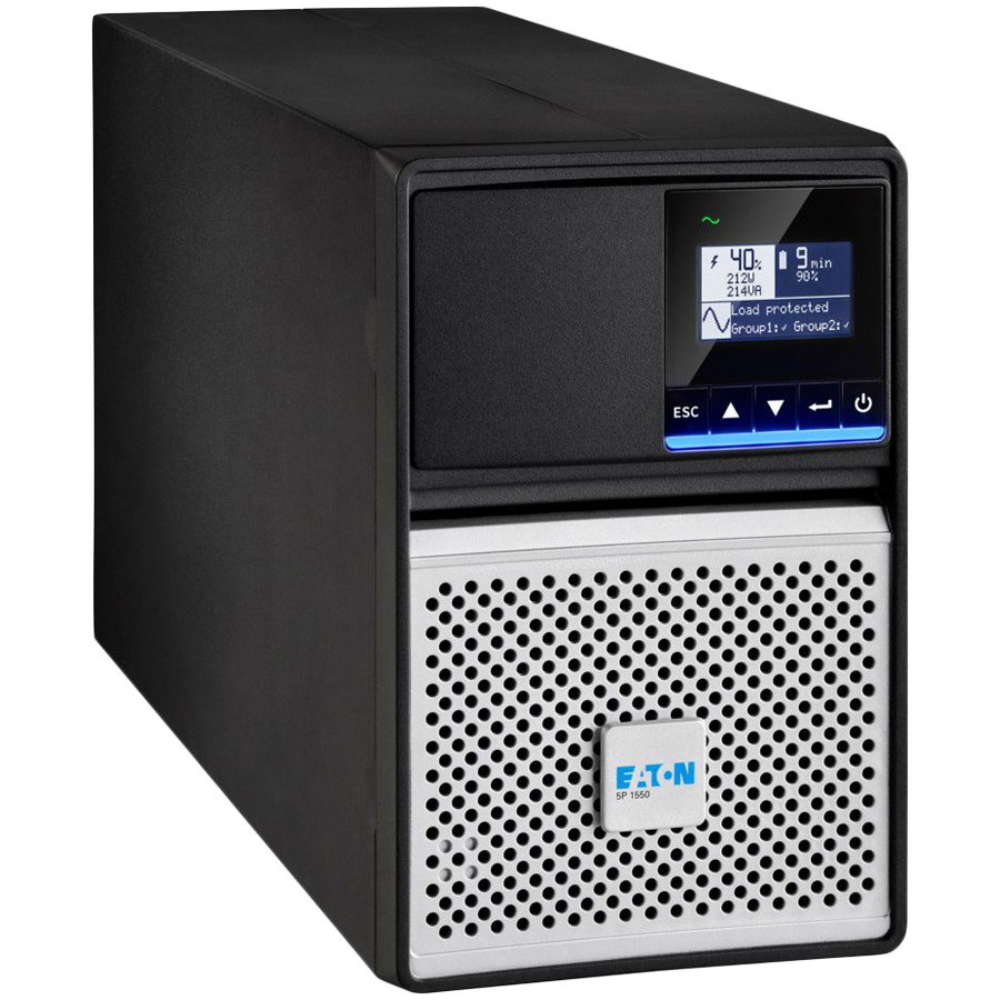 Eaton 5P Gen2 UPS, 1550 VA, 1350 W, Tower, Sine