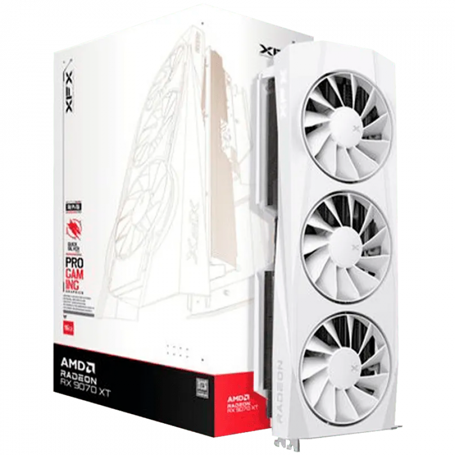 XFX Quicksilver AMD Radeon RX 9070XT White Gaming