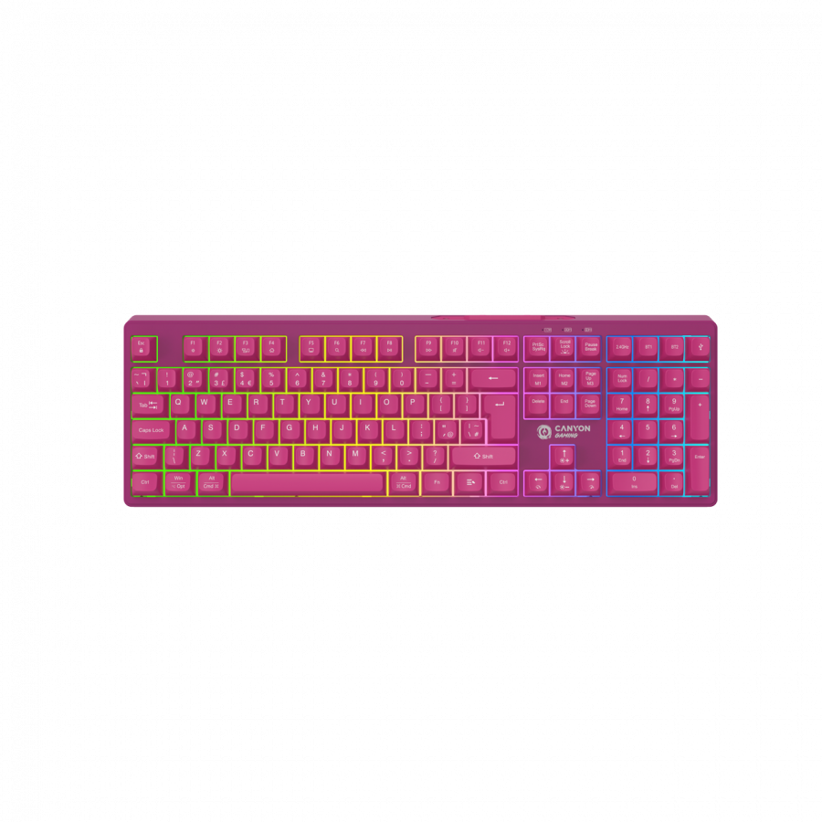 Canyon 105keys gaming keyboard,with 2.4G+