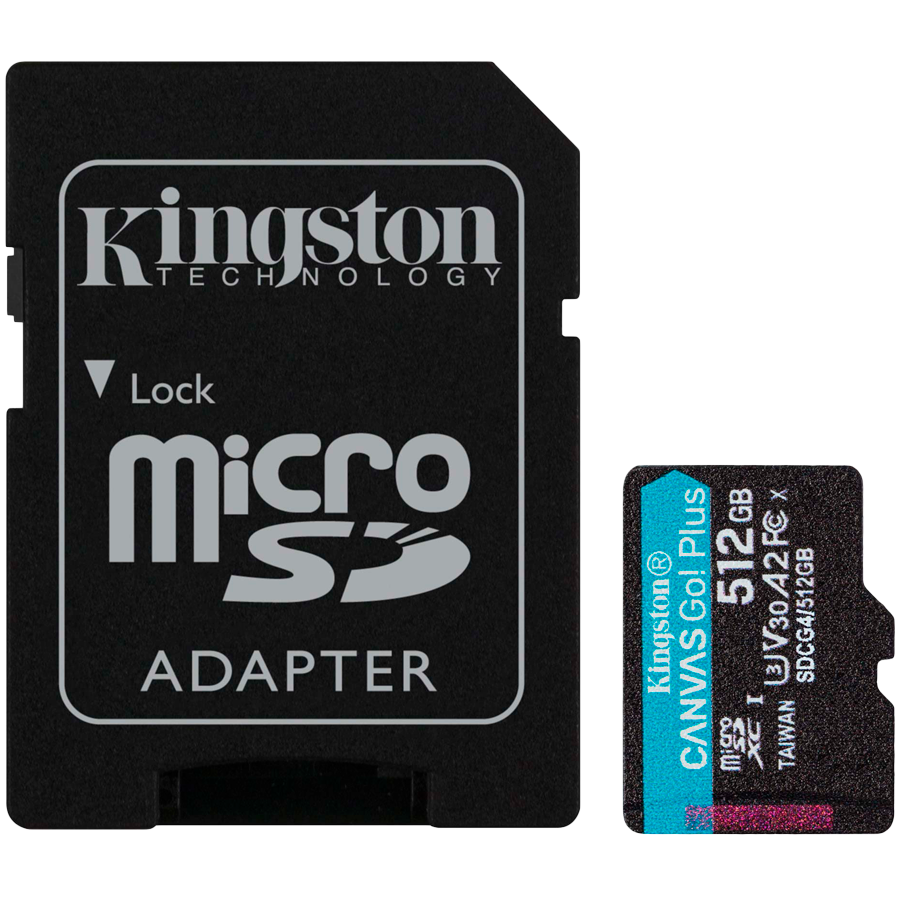 Kingston 512GB microSDXC Canvas Go Plus Gen4