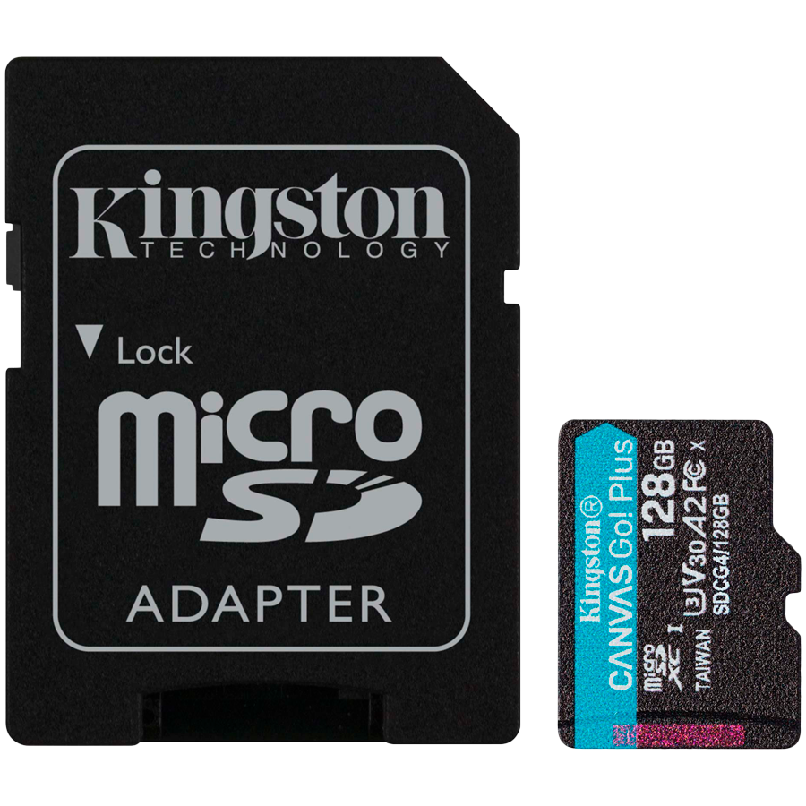 Kingston 128GB microSDXC Canvas Go Plus Gen4