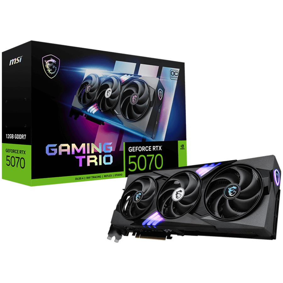 MSI - NVIDIA GeForce RTX 5070 12G GAMING TRIO OC