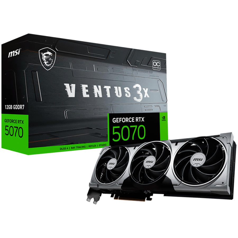 MSI GeForce RTX 5070 12G Ventus 3X OC - 12GB