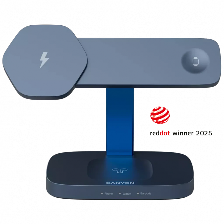 CANYON Wireless Charging Station Hexagon 310 3in1