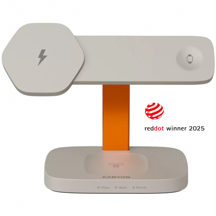 CANYON Wireless Charging Station Hexagon 310 3in1